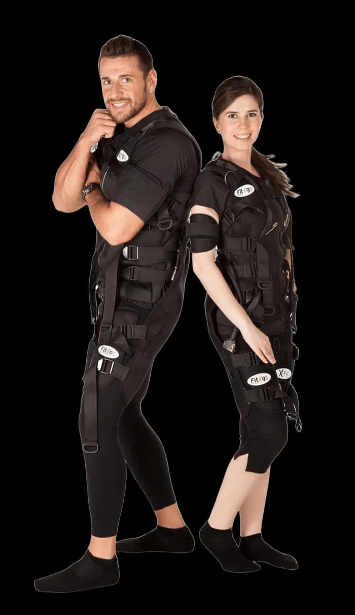 Powerfit coaches in EMS suits